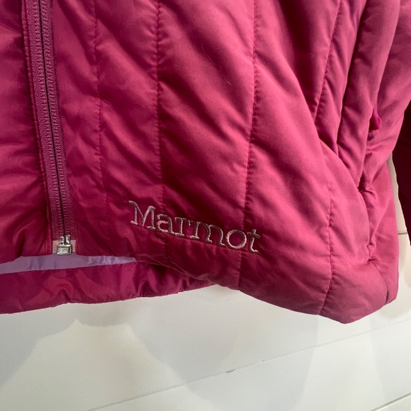 Womens Marmot Lightweight Insulated Puffer Jacket, Pink, size Sall - Picture 2 of 15